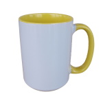 Inside and handle color sublimation mug - big