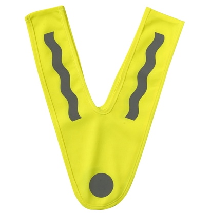 Yellow, reflective V-vest for kids