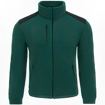 Bluza polarowa męska - Premium Kolor: zielono-czarny Rozmiar: M
