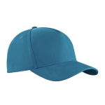 Peaked cap 6-panels with metal clip