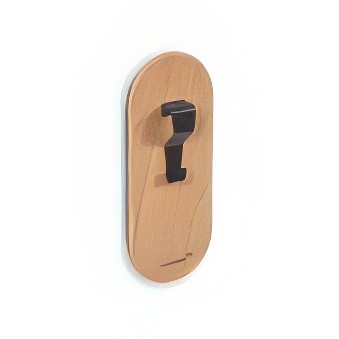 Haczyk do papieru na drewnianym podkładzie do tablic magnetycznych