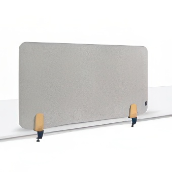 Tablica tekstylna stojąca bez ramy z zaciskiem stołowym szara ELEMENTS 60x120 cm