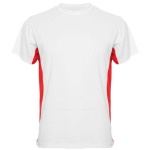 Sublimation T-shirt with colour side panels