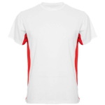 Sublimation T-shirt with colour side panels