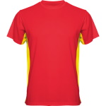 Sublimation T-shirt with colour side panels
