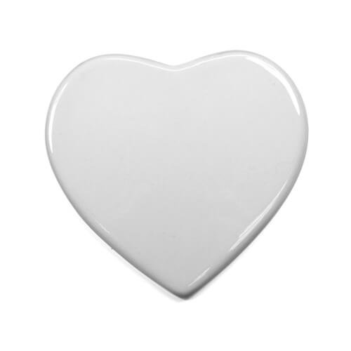 Płytka ceramiczna w kształcie serca do sublimacji