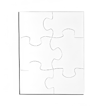 Puzzle do sublimacji - 6 elementów 17,7x12,6 cm