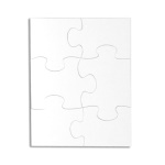 Puzzles for sublimation - 6 elements
