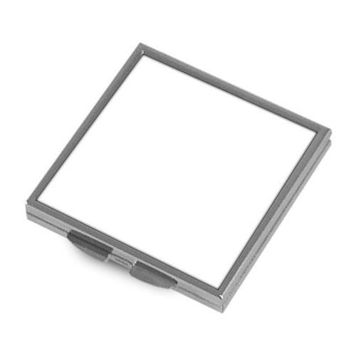 Metalowe lusterko do sublimacji - kwadratowe 6x6 cm