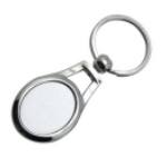 Metal oval keychain for sublimation