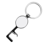 Multifunctional ,etal oval keychain for sublimation