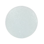 Round textured glass coaster for sublimation