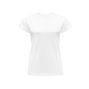 Koszulka damska Premium do nadruku Kolor: biały Rozmiar: 3XL