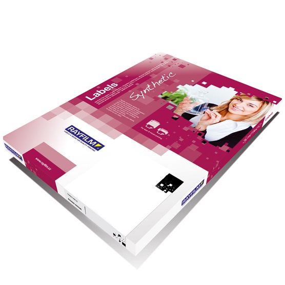 Folia samoprzylepna 320 x 487 mm biała matowa do drukarek laserowych i kopiarek - 300 arkuszy