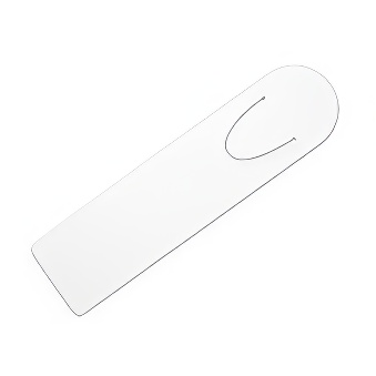 Zakładka metalowa do książek do sublimacji, graweru, termotransferu drukarką laserową  i DTF, 3,2x12,7 cm