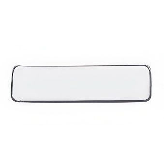 Metalowa plakietka do sublimacji - prostokątna 2x7 cm