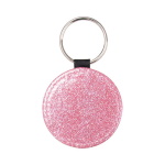 Round leather keychain for sublimation - 5 pieces