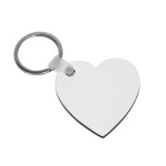 MDF keychain - heart - 10 pieces