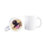 Sublimation mug with pattern on the bottom - dog