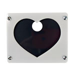 Frame for folding heart-shaped aluminum magnets
