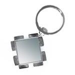 Metal square keychain for sublimation