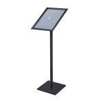 Menu stand with snap frame