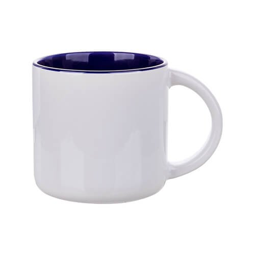 Inside color outside white sublimation mug - 400 ml