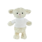 Teddy sheep with a white T-shirt for sublimation