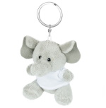 Key ring plushy elephant with t-shirt for sublimation