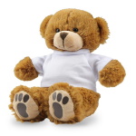 Brown Teddy Bear with a white T-shirt for Printing