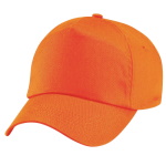 Peaked cap 5-panels plastic snap closure