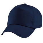 Peaked cap 5-panels plastic snap closure