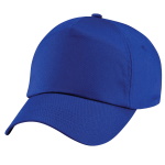 Peaked cap 5-panels plastic snap closure