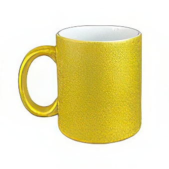 Brokatowy kubek do sublimacji, 330 ml, złoty