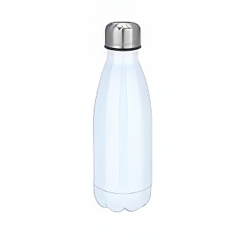 Metalowa butelka termiczna do sublimacji i graweru, kolor - biały, 350 ml
