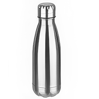 Metalowa butelka termiczna do sublimacji i graweru, kolor - srebrny, 350 ml