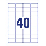 Self-adhesive labels Nopeel acrylic film for monochrome laser printers - 40 labels per sheet