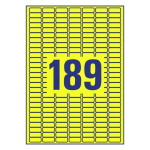 Samoprzylepne usuwalne etykiety papierowe kolorowe do wszystkich rodzajów drukarek - 189 etykiet na arkuszu