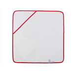 Babiezz all-over sublimation hooded towel with red border - 75 x 75 cm