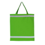 Reflective shopping bag - short handles - 10 pieces