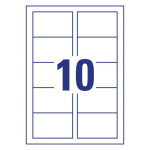 Double-sided A4 business card paper (185 g) for all types of printers - 10 labels per sheet