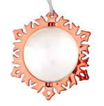 Photo Christmas ornament - red snowflake