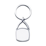 Metal keyring - a round square for sublimation and engraving