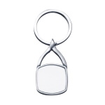 Metal keyring - a round square for sublimation