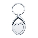 Metal keyring - heart for sublimation