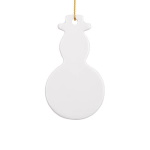 White tile for sublimation - snowman