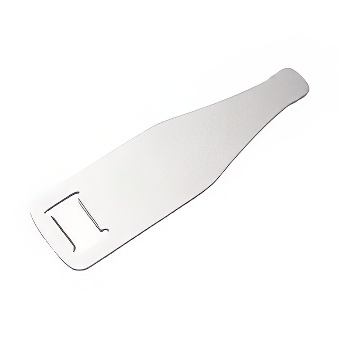 Metalowy otwieracz do butelek do sublimacji i graweru - butelka srebrny, 3,5 x 11, 6 cm