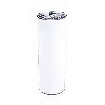 Kubek typu tumbler ze słomką do sublimacji i graweru biały, 600 ml