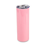 Tumbler mug with straw for sublimation and engraving