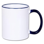 Sublimation Mug - Coloured Rim and Handle